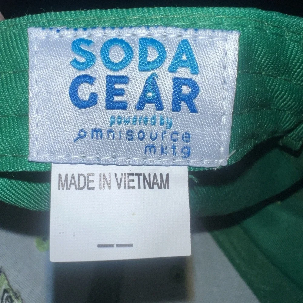 Mountain Dew Soda Pop Green Adjustable Baseball Cap Hat Soda Gear